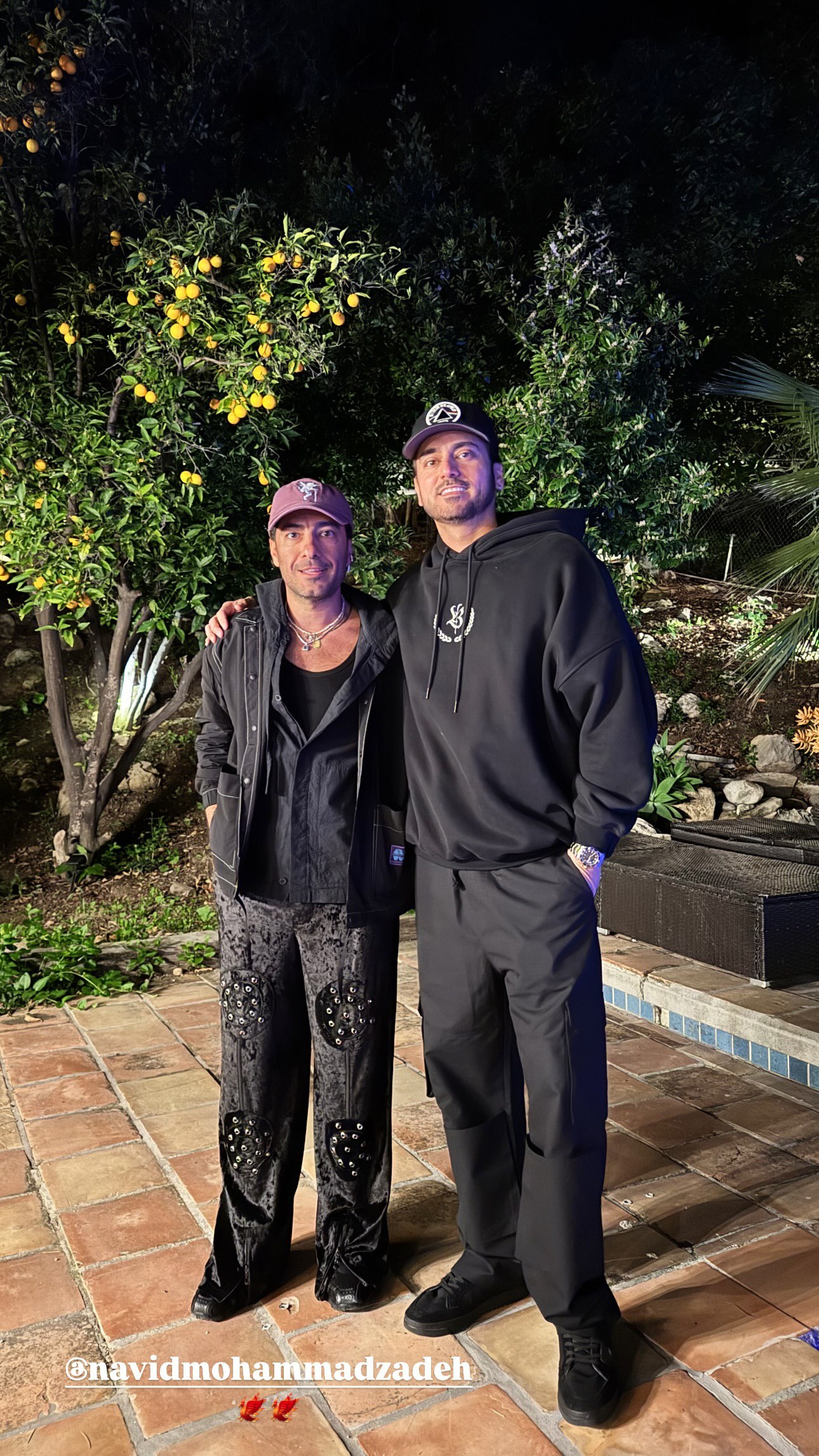 عکس صمیمی عرفان پایدار با نوید محمدزاده در آمریکا