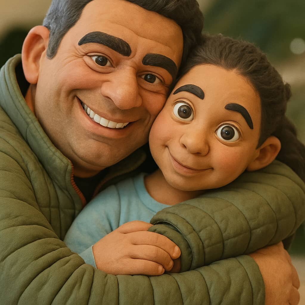 عکس/تصویر انیمه منوچهر هادی و دخترش سوفیا