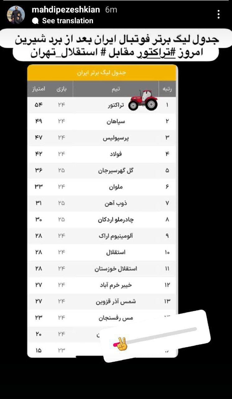 پسر پزشکیان: برد تراکتور شیرین بود پسر پزشکیان: برد تراکتور شیرین بود