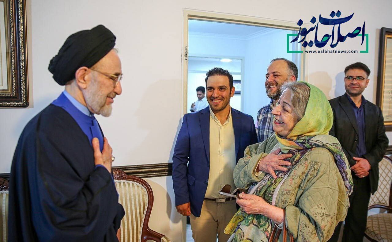 عکس/تصویری از دیدار مرضیه برومند با خاتمی در سال جدید