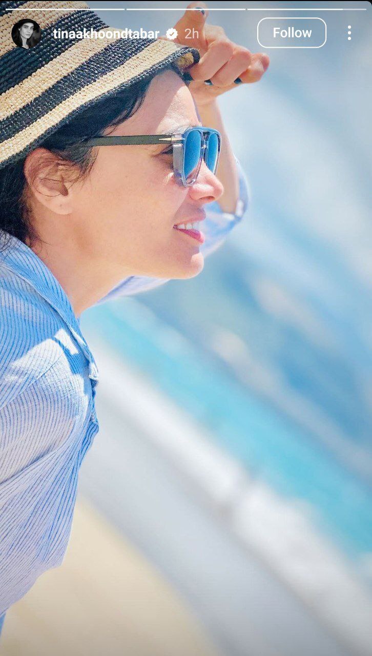 عکس تازه تینا آخوندتبار کنار دریا پربازدید شد