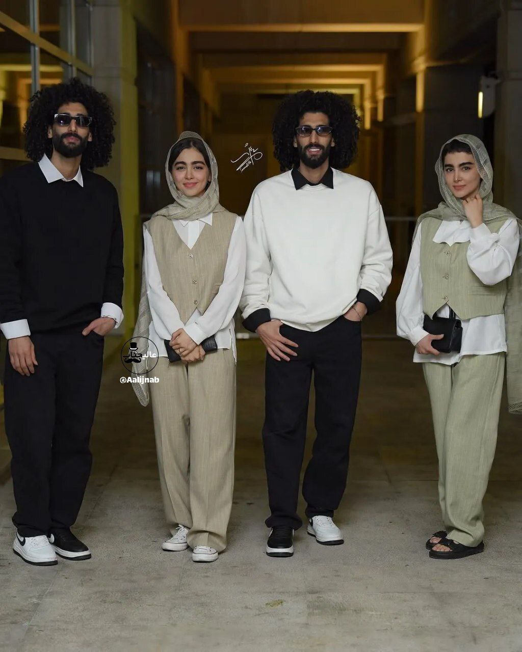 عکس/سوژه شدن استایل رحمان و رحیم در کنار سارا و نیکا