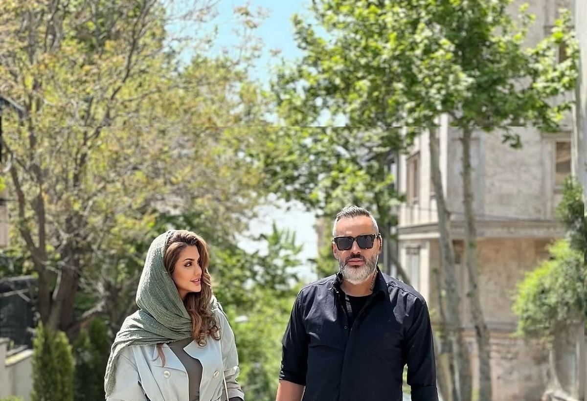 عکس/تصویری از علیرام نورایی و همسرش در خیابان!