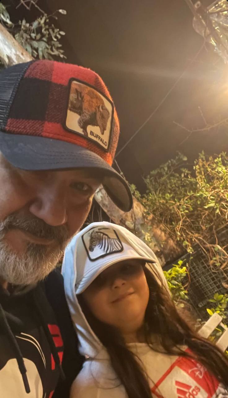 عکس/سلفی جدید مهران غفوریان و دخترش هانا