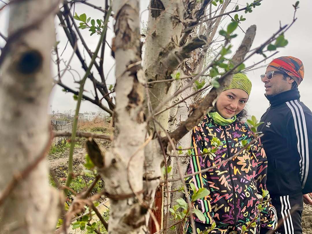 عکس/لحظات بهاری سحر ولدبیگی و نیما فلاح در دل طبیعت