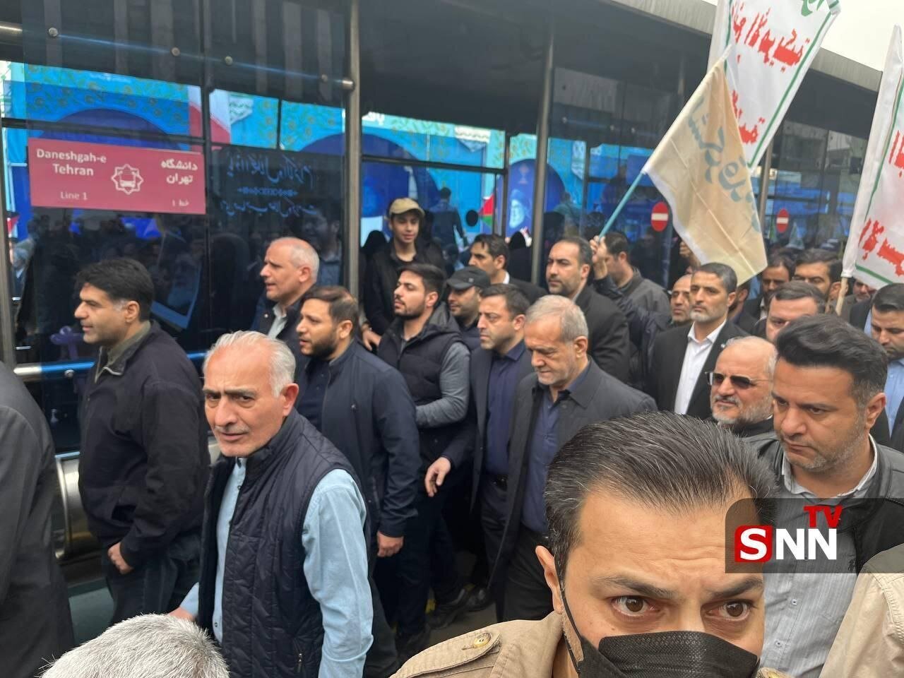 عکس/تصویری از پزشکیان در راهپیمایی روز قدس