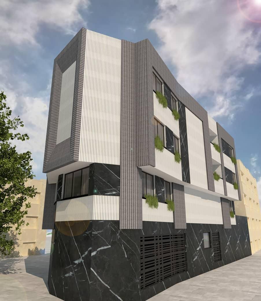 نمایی از آجرنمای طوسی نمایی از آجرنمای طوسی