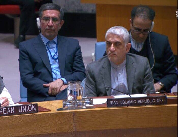 واکنش ایروانی در نشست شورای امنیت در خصوص اظهارات فرانسه، انگلیس و آمریکا علیه ایران