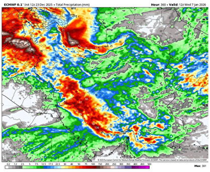 پیش بینی بارش شدید برف و باران در ایران+ نقشه