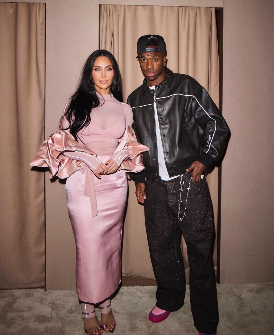 عکس | دیدار وینیسیوس و کیم کارداشیان در پاریس