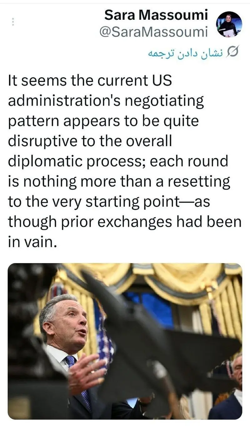 خبرنگار نزدیک به وزارت خارجه: الگوی مذاکره دولت ترامپ دور باطل است