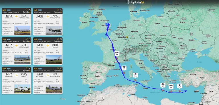 افزایش تحرکات هوایی آمریکا به سمت ایران؛ ماجرا چیست؟