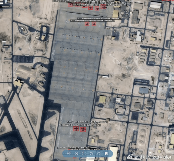 خروج گسترده تجهیزات آمریکا از پایگاه العدید قطر خروج گسترده تجهیزات آمریکا از پایگاه العدید قطر