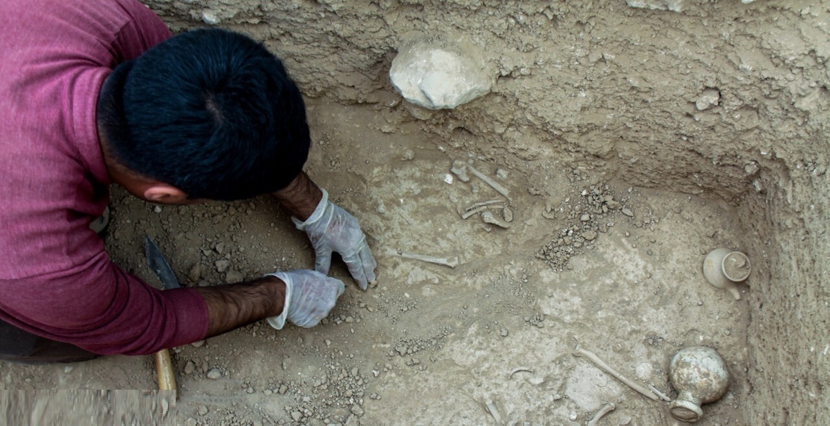 کشف گورستان سه هزار ساله در حومه رشت