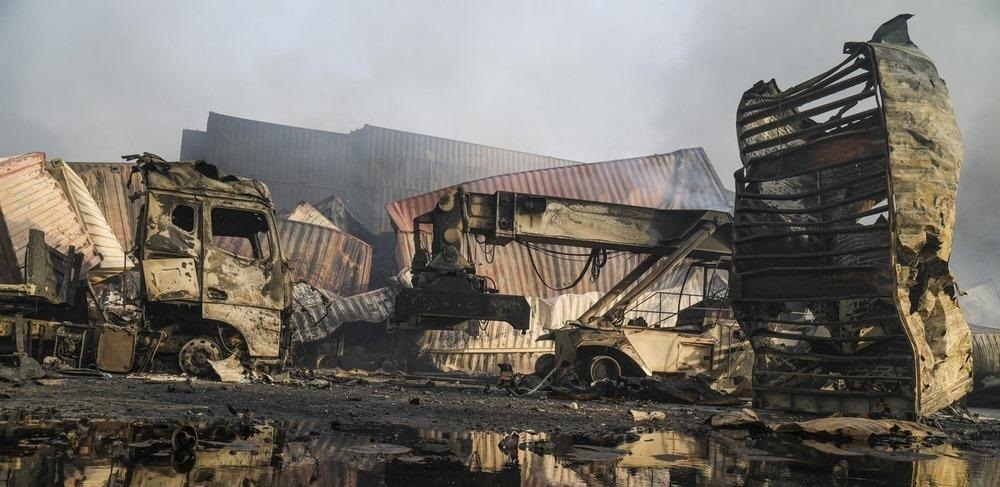 فیلم| بندر رجایی قبل و بعد از انفجار