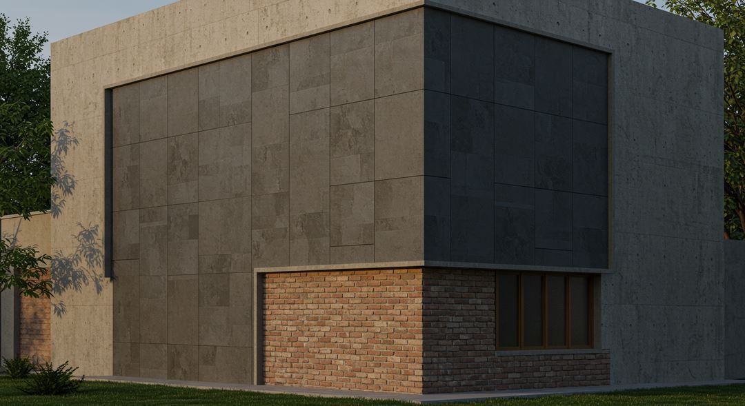 مصالح مورد استفاده در نمای مدرن مصالح مورد استفاده در نمای مدرن