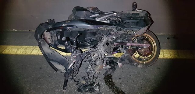 2 کشته و 2 مصدوم در برخورد ون با موتورسیکلت در بزرگراه امام علی