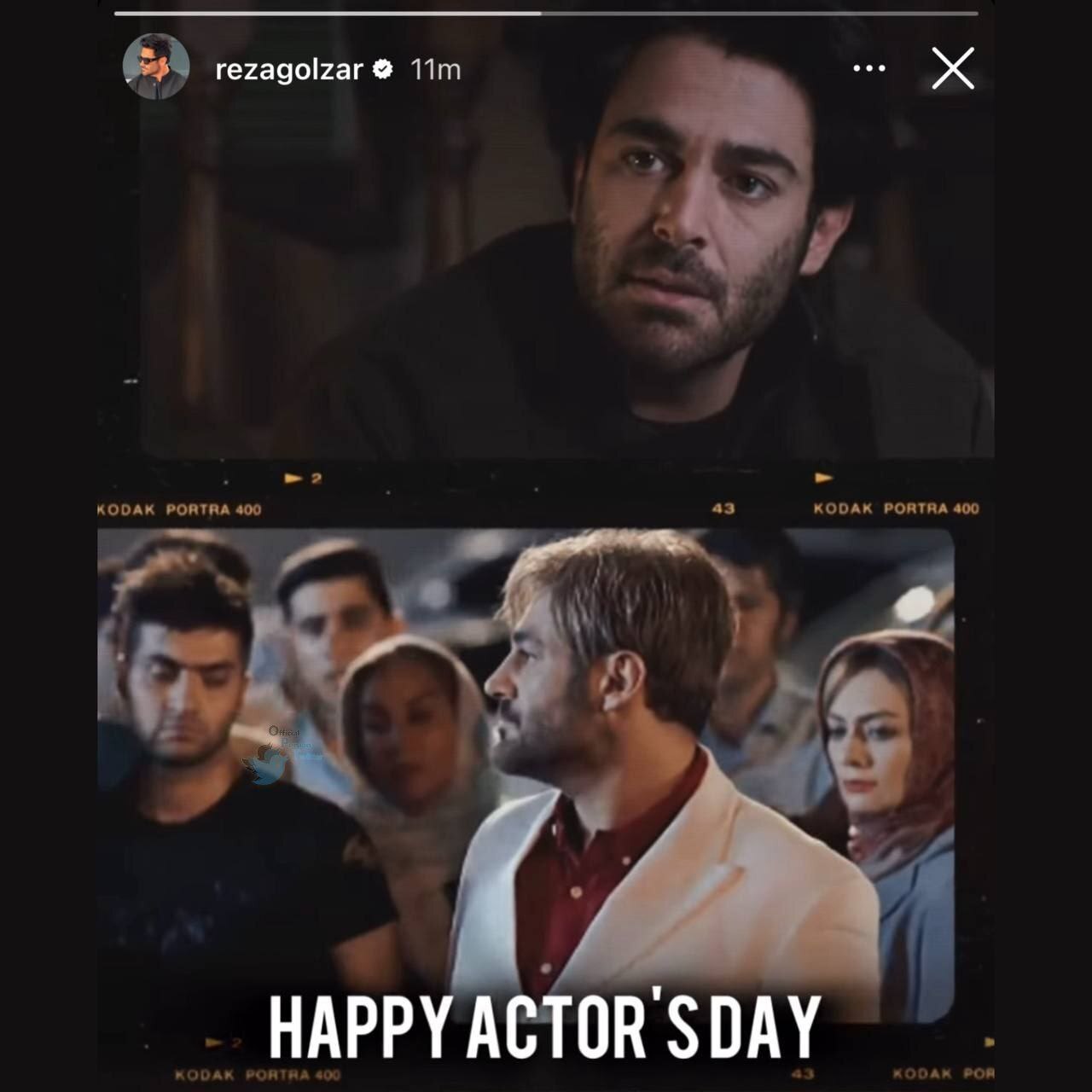 عکس/رضا گلزار روز بازیگر را به خودش تبریک گفت!