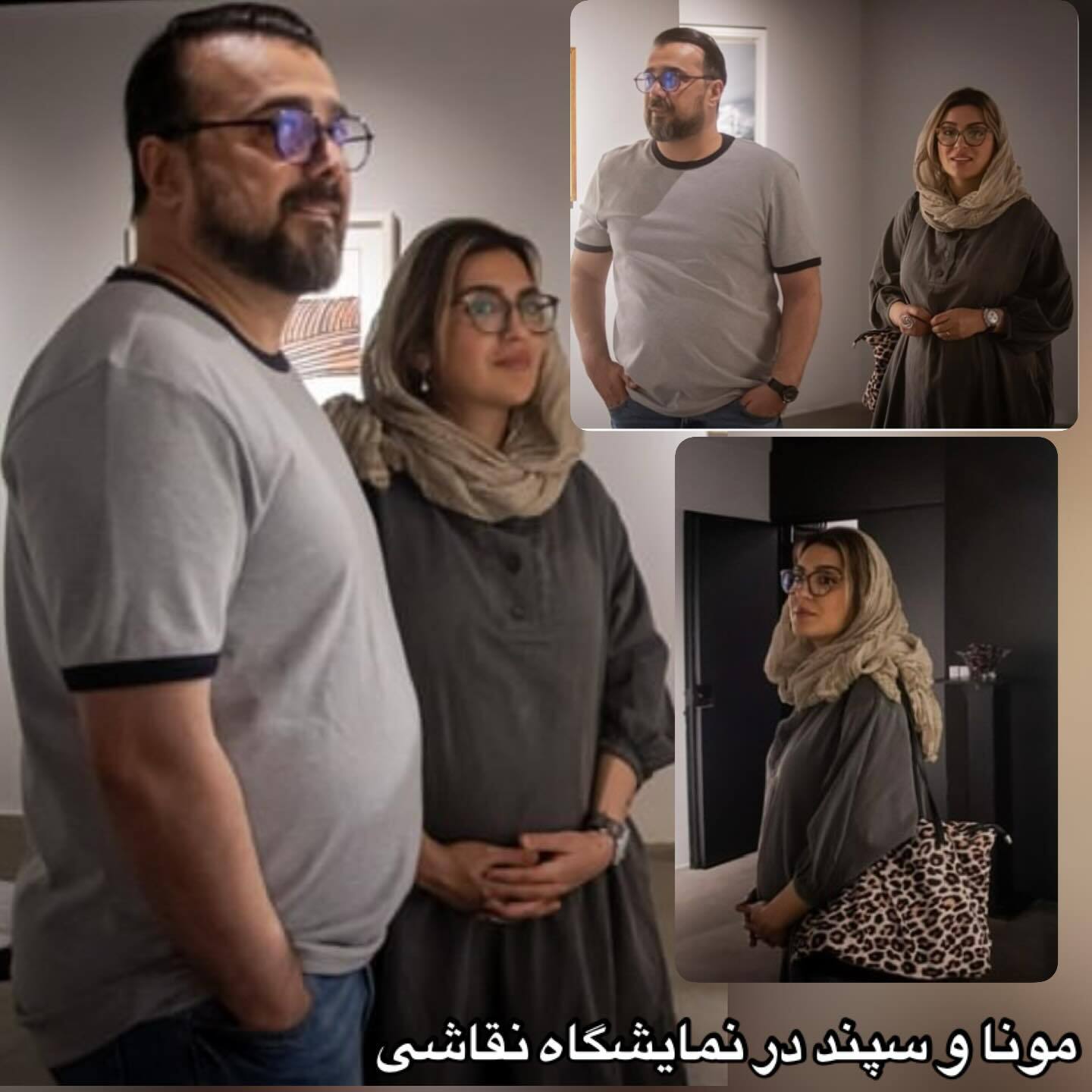 عکس/تصویر جدید از سپند امیرسلیمانی و همسر باردارش