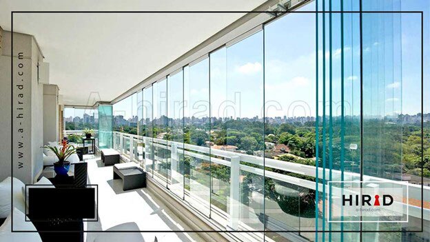 شیشه بالکنی تاشو اکیانوس شیشه بالکنی تاشو اکیانوس