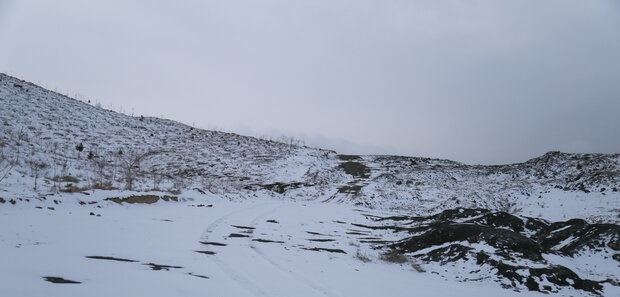 بارش برف ارتفاعات تکاب را سفیدپوش کرد