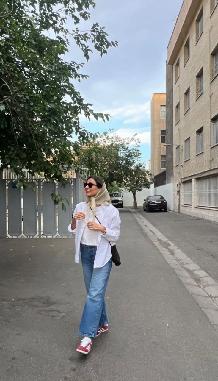 عکس تازه سحر دولتشاهی در کوچه پس کوچه‌های تهران