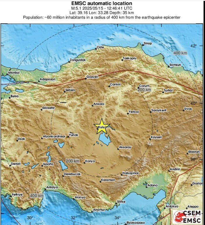 زلزله شهر قونیه ترکیه را لرزاند