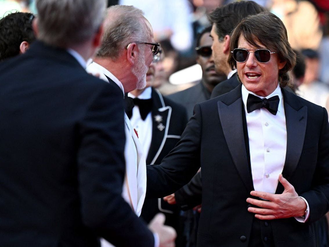 عکس/استایل تام کروز روی فرش قرمز جشنواره کن