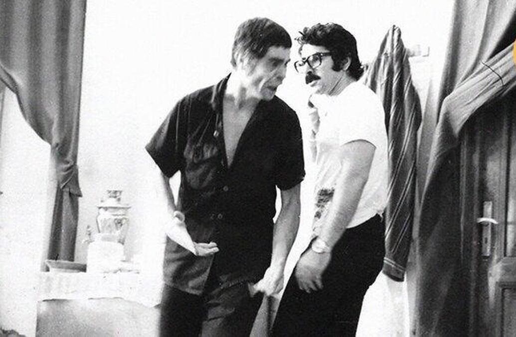 یک عکس یک روایت: بهروز وثوقی و فرامرز قریبیان در فیلم گوزن‌ها