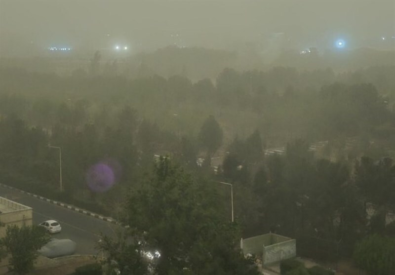 سرعت 108 کیلومتری طوفان تهران