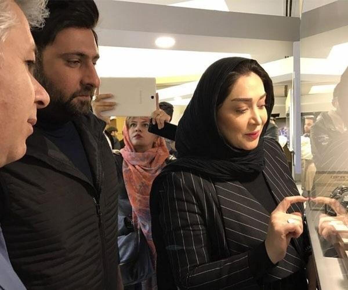 عکس/تصویر بامزه خانم بازیگر از فرزند نوزادش