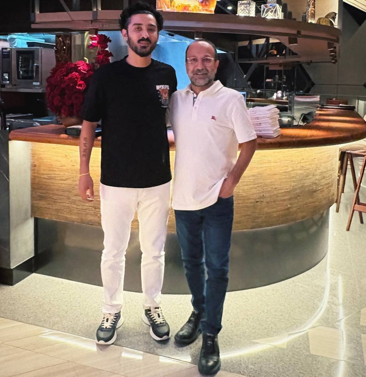 عکس/رضا گوچی در کنار برنده ایرانی اسکار!