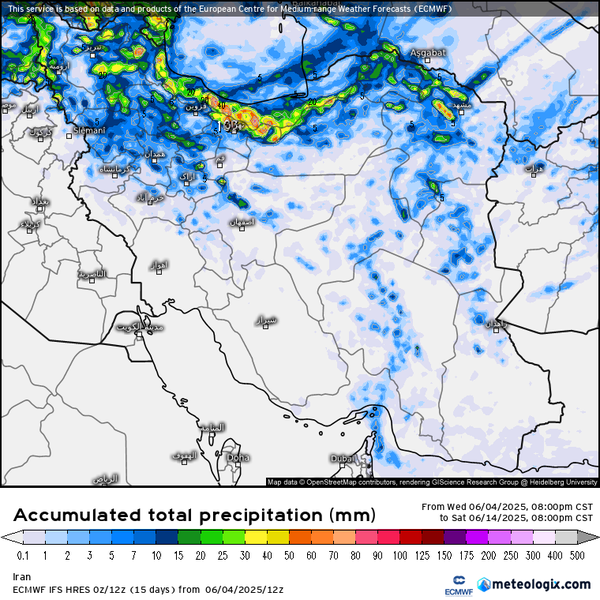 ایران میزبان باران در آخرین روزهای بهار +نقشه ایران میزبان باران در آخرین روزهای بهار +نقشه