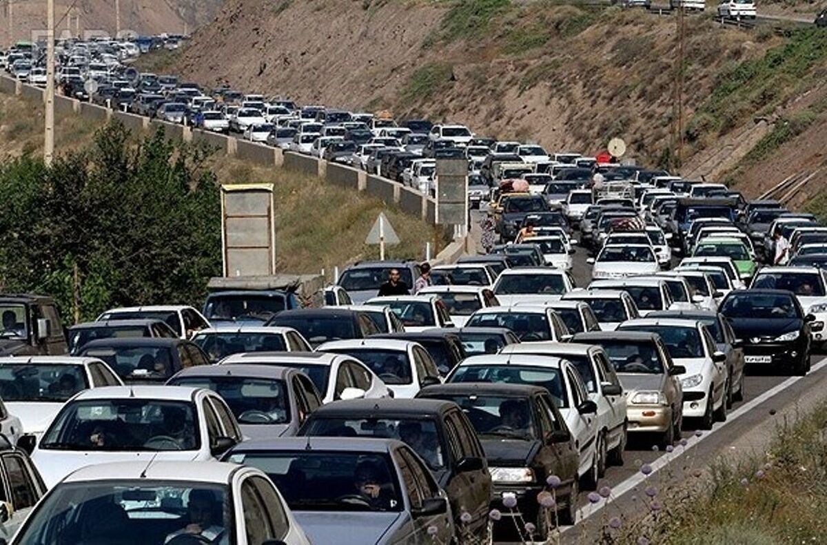 ترافیک سنگین در آزادراه تهران - شمال / اطلاع از وضعیت راه‌ها قبل ازسفر