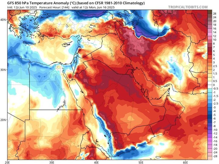 هواشناسی 1404/03/22/ آغاز موج جدید گرمای شدید از امروز