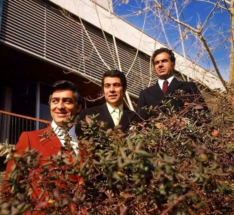 عکس/فردین، بهروز وثوقی و ناصر ملک‌مطیعی در کنار هم