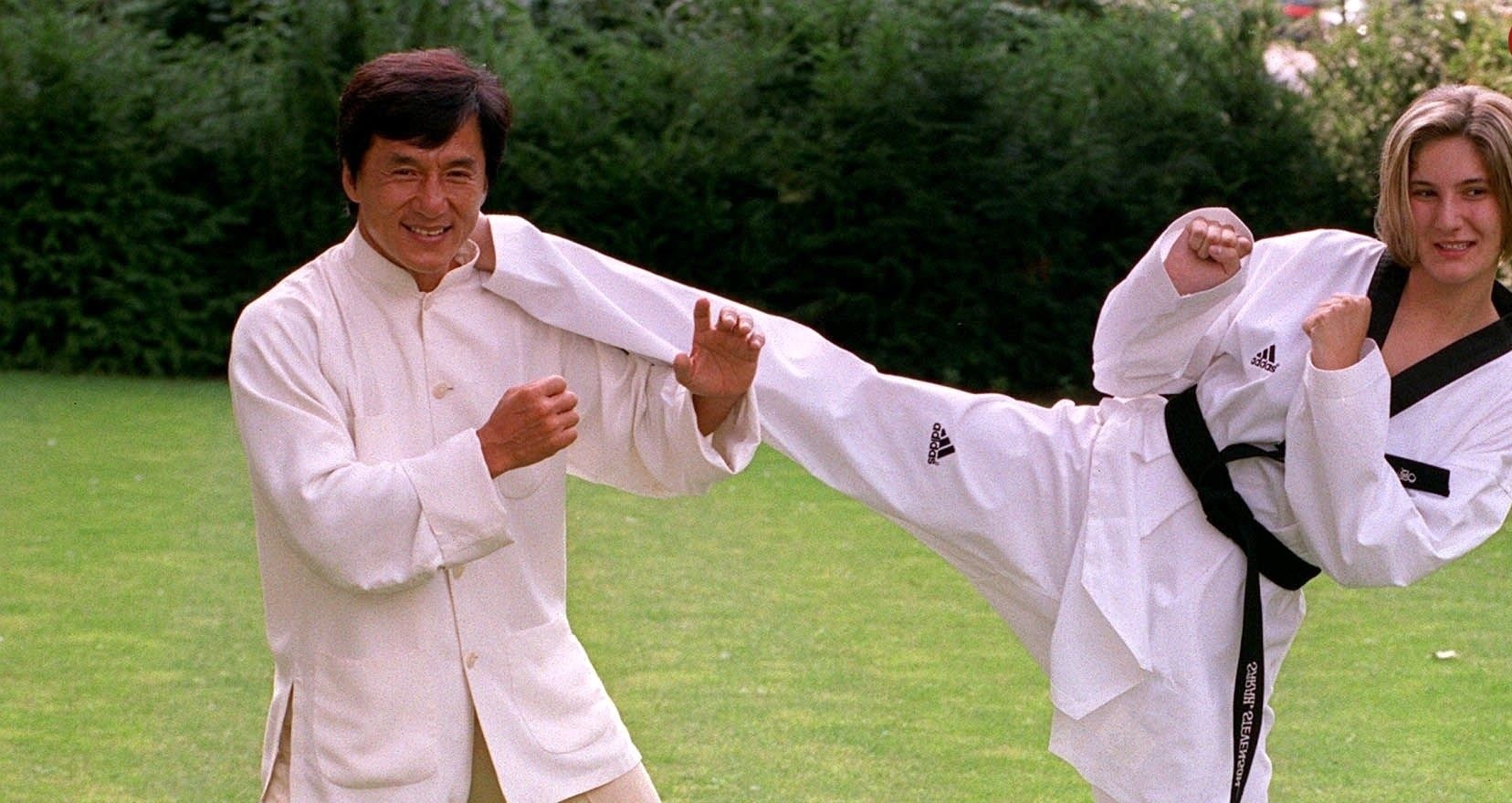 عکس/مبارزه «جکی چان با دختر تکواندو کار المپیکی انگلیس»