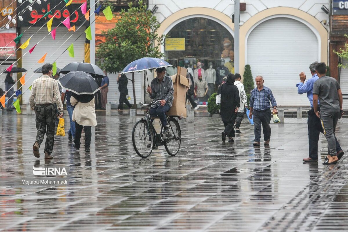 هواشناسی ۱۴۰۴/۰۳/۰۶ / رگبار پراکنده باران در ۱۲ استان