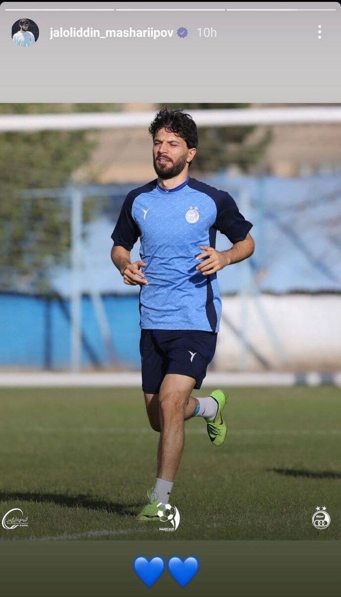 عکس/ استوری معنادار ماشاریپوف بعد از حواشی؛ آماده برای فینال!