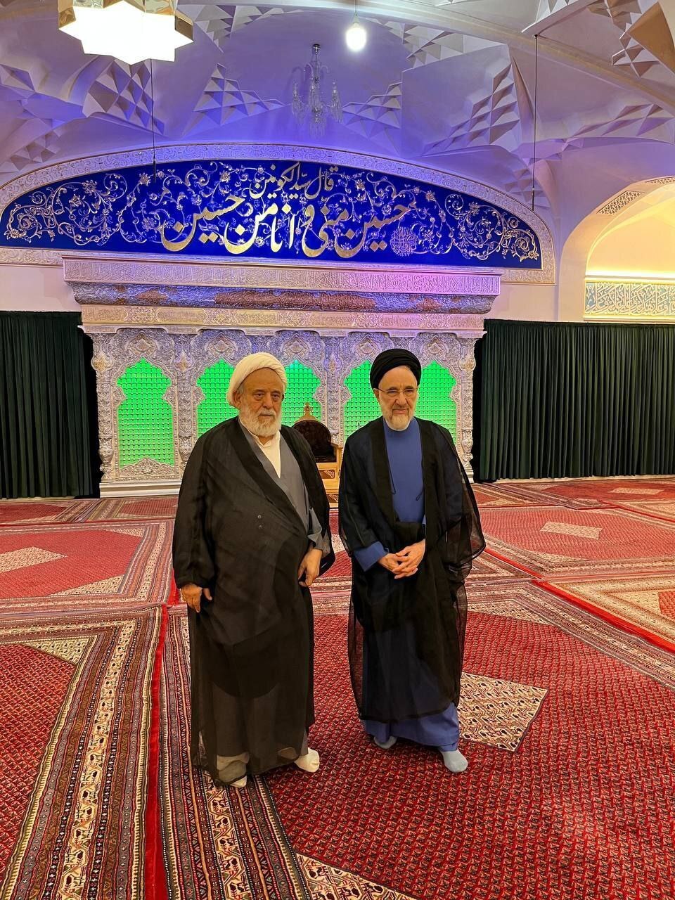 عکس/دیدار سید محمد خاتمی با شیخ حسین انصاریان