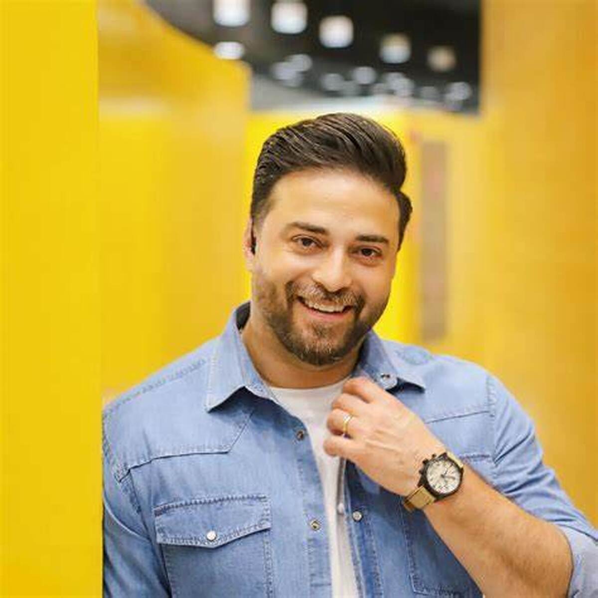 عکس/قاب عاشقانه بابک جهانبخش و همسرش!