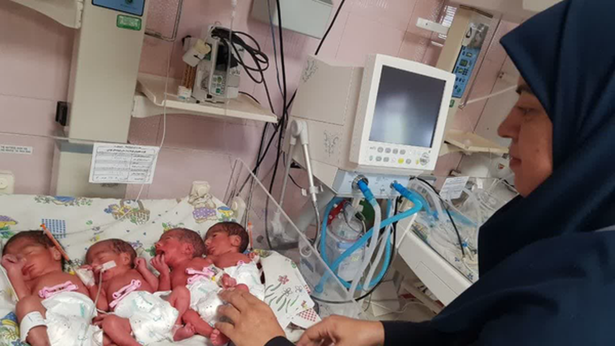 تولد نوزادان ۴ قلو در اصفهان