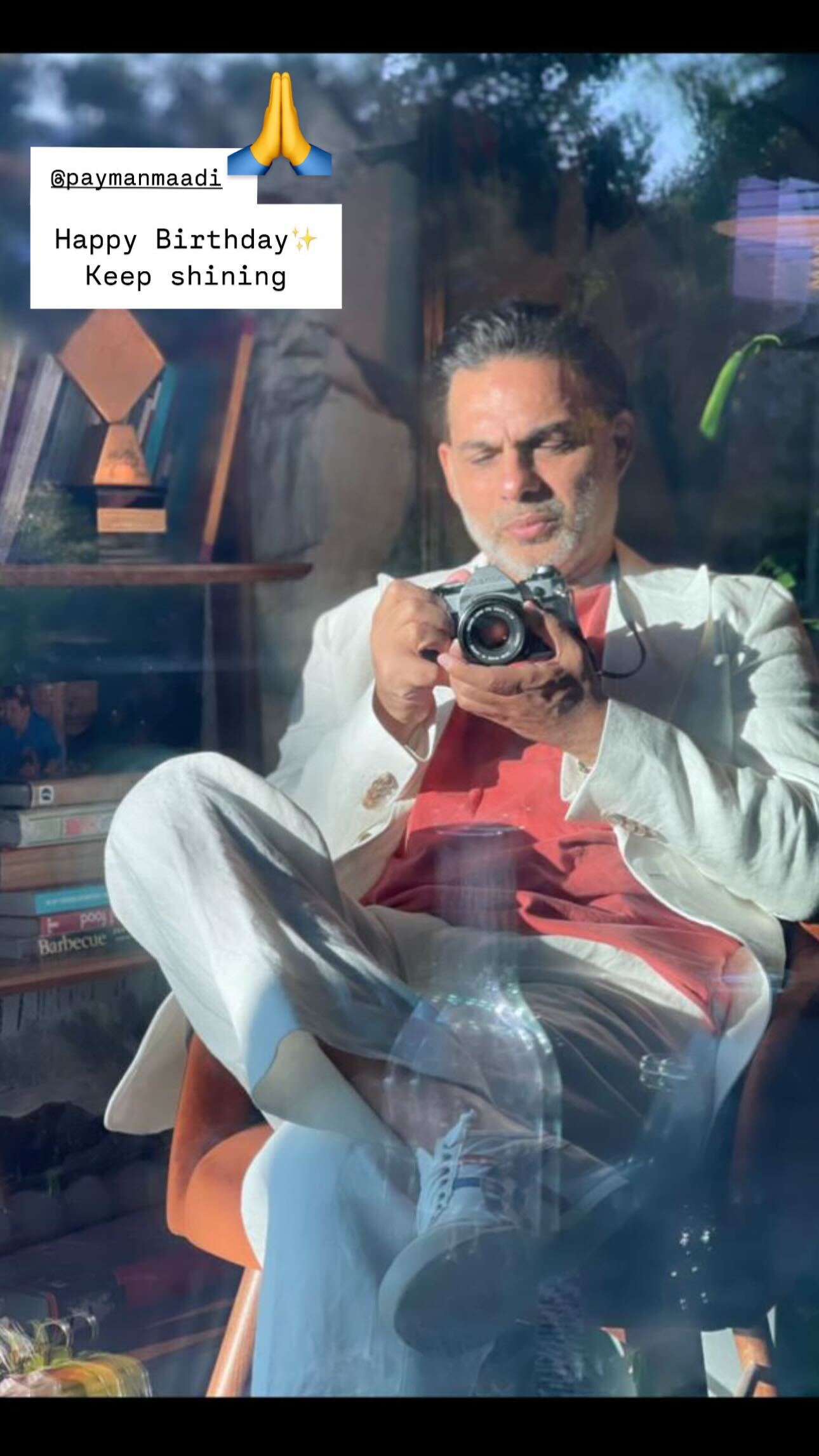 عکس جذاب پیمان معادی در تولد ۵۵ سالگی‌اش