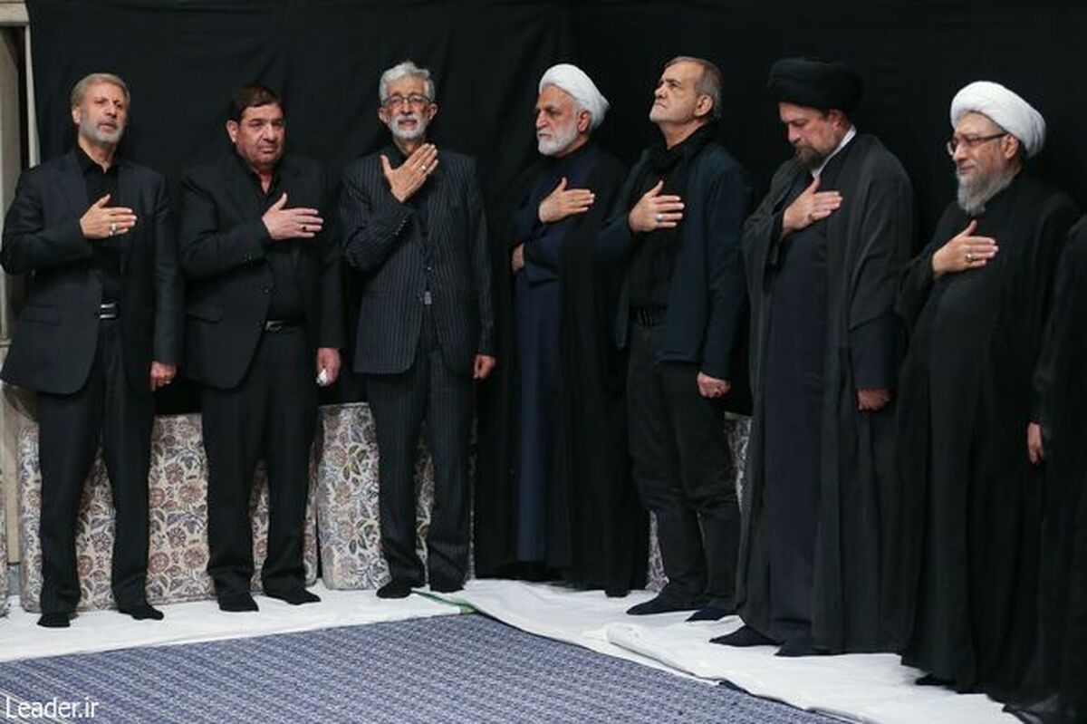  تصاویر | مراسم عزاداری در حسینیه امام خمینی 