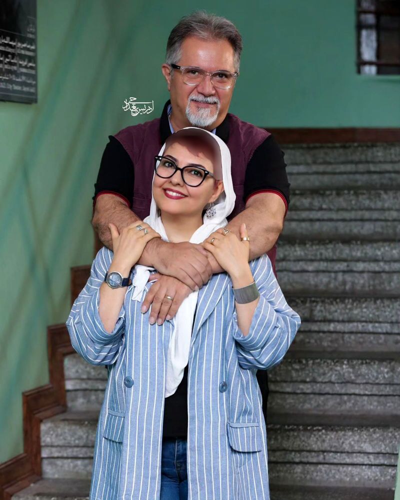 عکس/عاشقانه جدید نرگسِ «خانه به دوش» با همسرش
