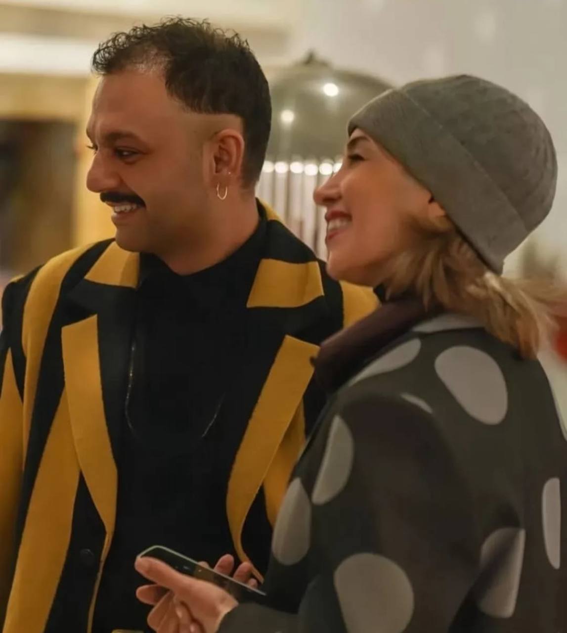 عکس/ژست خاص صابر ابر در کنار پانته‌آ پناهی‌ها