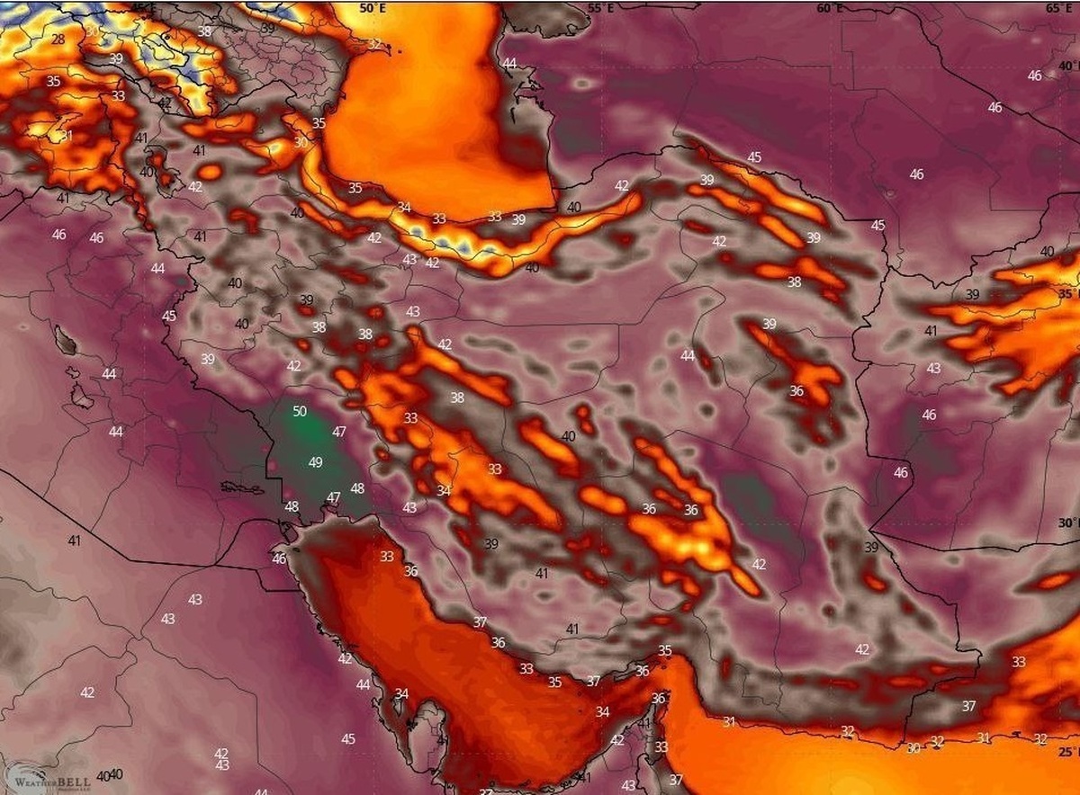 گرمای شدید در راه ایران