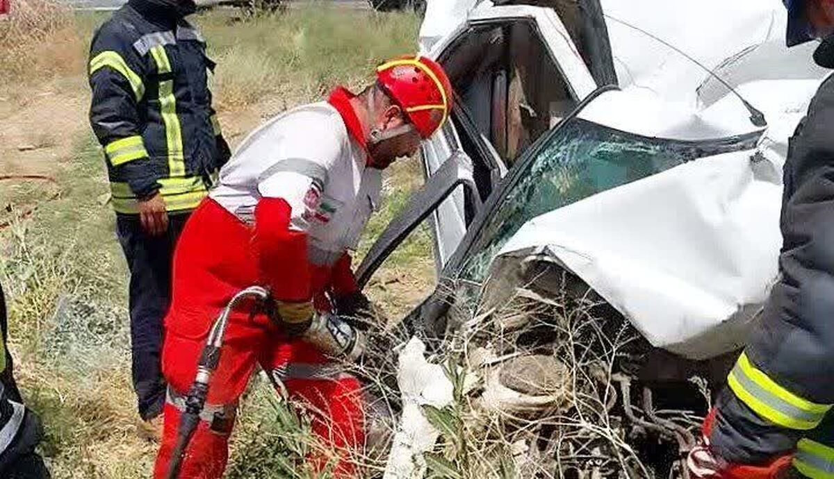واژگونی مرگبار خودرو در جاده سفیددشت چهارمحال و بختیاری
