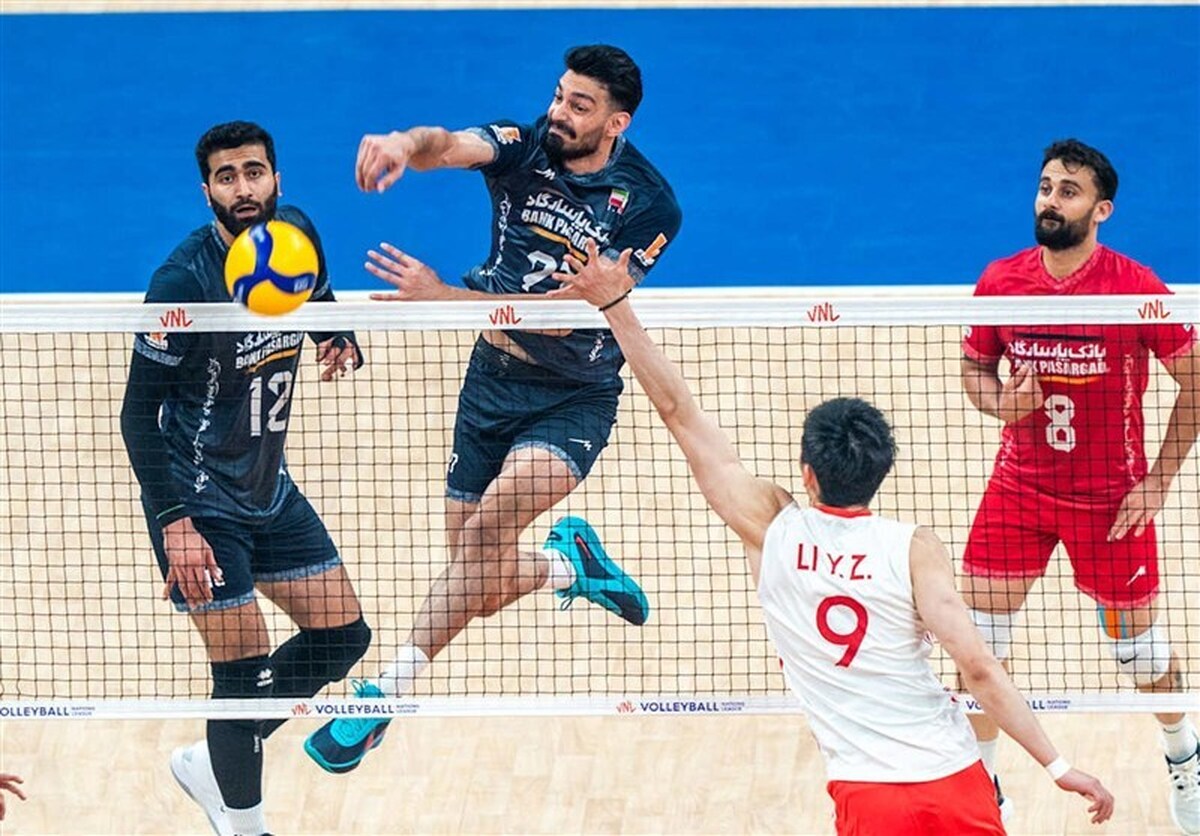 برتری راحت تیم ملی والیبال ایران مقابل چین