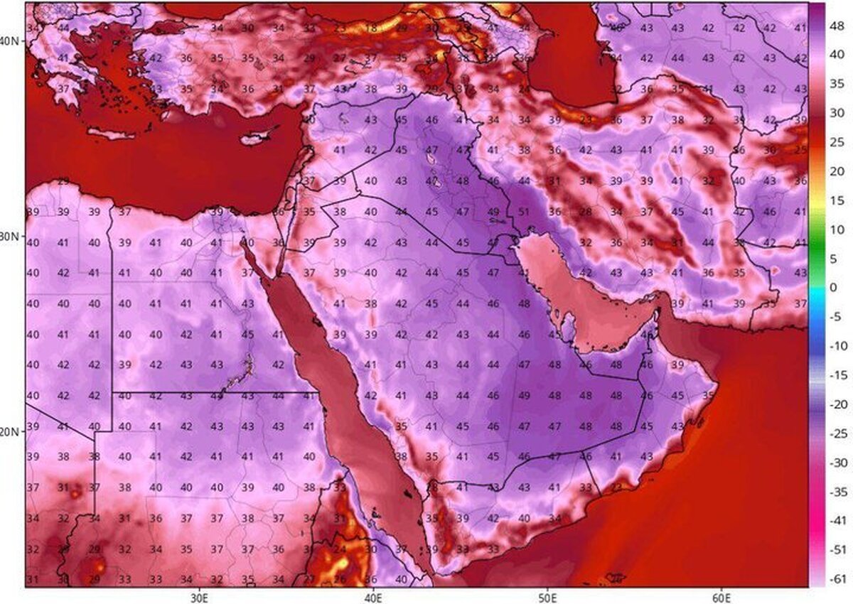 هواشناسی ۱۴۰۴/۰۴/۲۹ / هشدار گرمای شدید؛ احتمال تخریب محصولات کشاورزی و گرمازدگی